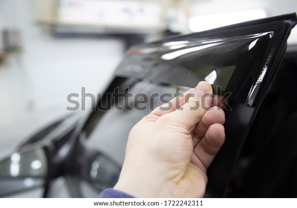 Deflectors for side Windows of the car.Car\
accessory. Additional\
equipment.