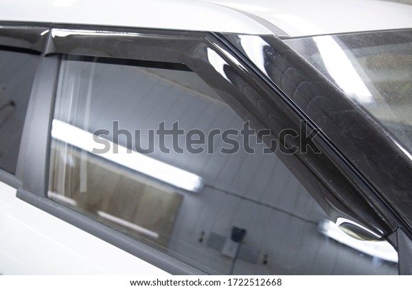 Deflectors for side Windows of the car.Car\
accessory. Additional\
equipment.