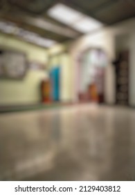 Defocus Abstract Background Of The Office Hallway Building Object