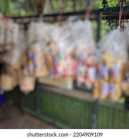 defocus abstract background of various crackers
