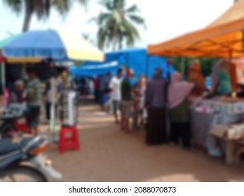 Defocus Photograph Of A Traditional Market