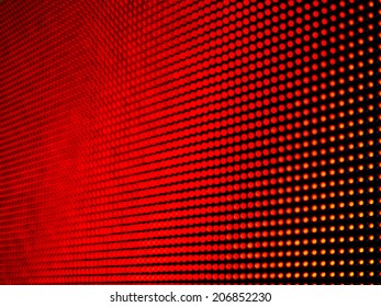 Defocus Of Red LED On Panel, Abstract Background
