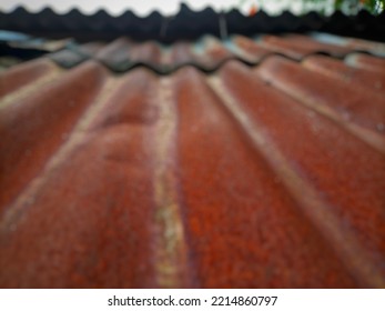 Defocuse Abstract Background Of House With Corrugated Tin Roof