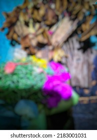 Defocused Absract Backfroud Of Flower 