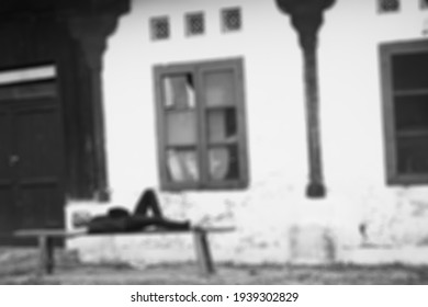 Defocused Abstrack Background of someone is resting