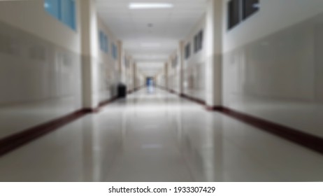 Defocused Abstract Background Of College Hallway