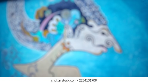 defocused abstract background of mural - Shutterstock ID 2254131709