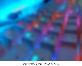 Defocused Mechanical background RGB