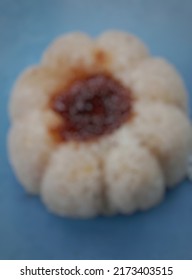 Defocused abstract background of sangko cake is one of the traditional Minang snacks. Originally from Pasisir Selatan Regency, West Sumatra. This food is made from glutinous rice flour and sugar