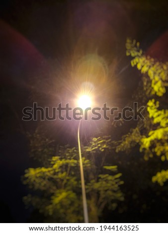 Similar – Image, Stock Photo Winter romance at night