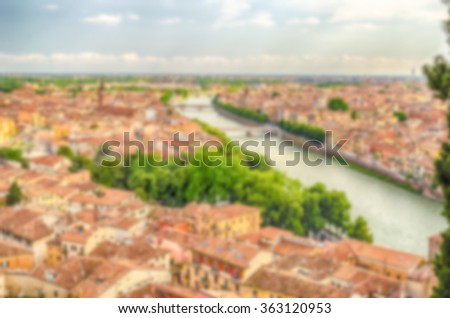 Similar – Image, Stock Photo View over Verona, Italy