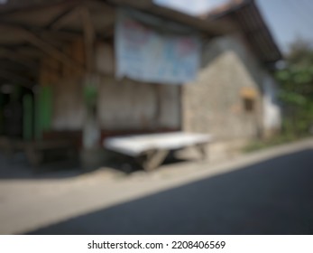 Defocused Background, Blurry House Side Outdoor Portrait