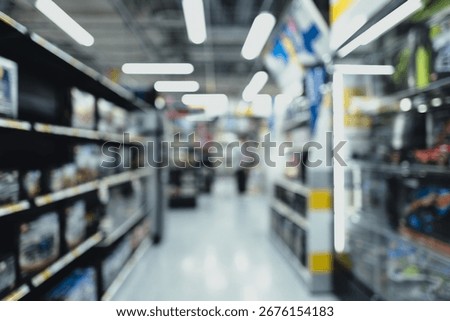 Defocused Background of an Electronics Store