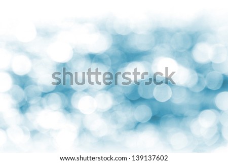 Defocused blue lights abstract background. Natural photo bokeh patten