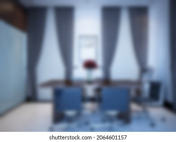 Defocused And Blur Photo Of Alluring And Fine Private Room At Restaurant Interior Design