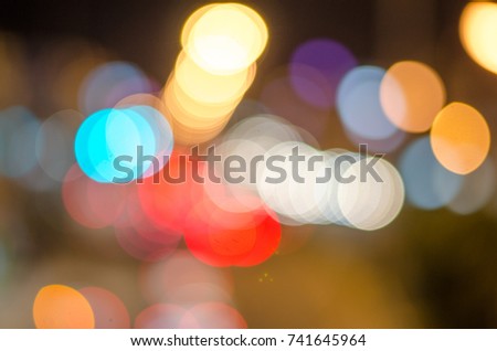 defocused bokey lights