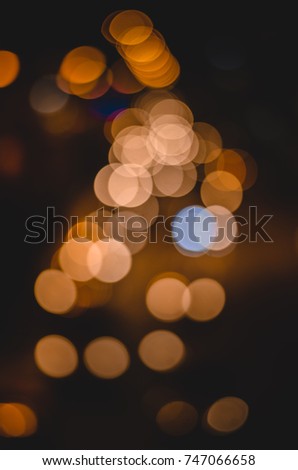 defocused bokey lights