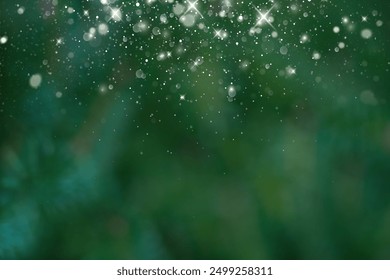 Defocused Christmas tree. Defocused Lights. Christmas tree background - Powered by Shutterstock