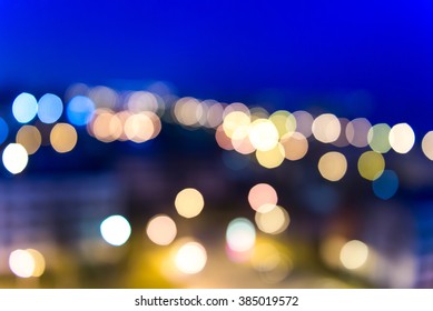 Defocused City Lights.