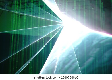 Defocused entertainment concert lighting on stage, blurred disco party and Concert Live.Laser light stage. - Shutterstock ID 1360736960