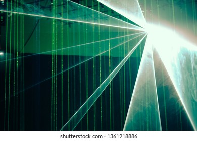 Defocused entertainment concert lighting on stage, blurred disco party and Concert Live.Laser light stage. - Shutterstock ID 1361218886