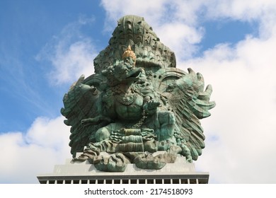 defocused, Garuda Wisnu Kencana Cultural Park (GWK). A popular place that has a statue as high as 122 meters, is called the GWK Statue. (Bali, Indonesia - June 18, 2022)