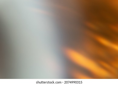 Defocused Glow Background. Bokeh Rays. Lens Flare Filter. Sun Shine Leak. Blur Golden Orange White Black Beam Light Spot Dark Abstract Overlay.