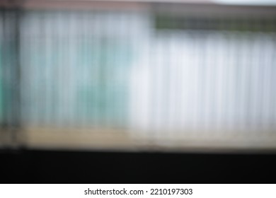 Defocused House Fence Abstract Background In Front Of The House