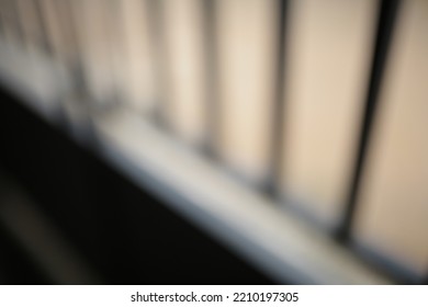 Defocused House Fence Abstract Background In Front Of The House