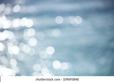 Defocused Light Reflection On A Water Surface