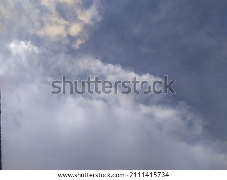 Defocused nice white clouds in the sky
