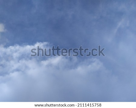 Defocused nice white clouds in the sky