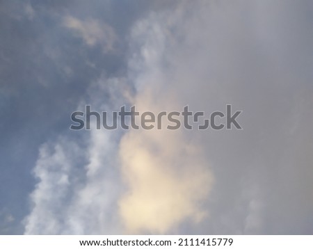 Defocused nice white clouds in the sky