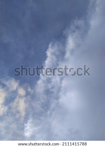 Defocused nice white clouds in the sky