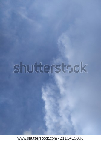Defocused nice white clouds in the sky