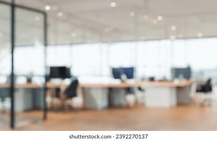 Defocused office background of a Board room with rustic wooden flooring - Powered by Shutterstock