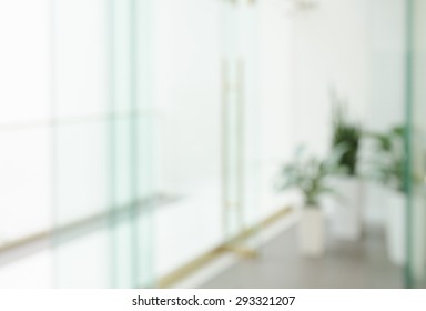 Defocused Office Building Lobby Or Hospital Background