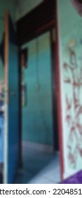 Defocused Photo Background Blur Of Door In The Room