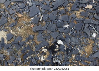 Defocused Photo Of Broken Black Glass