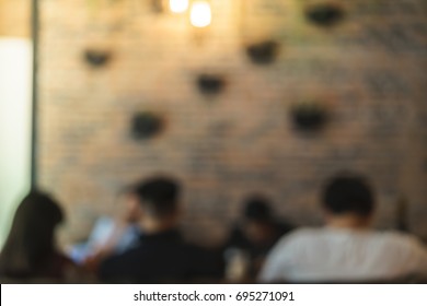 Defocused Small Discussion Group Of Five People For Business Plan