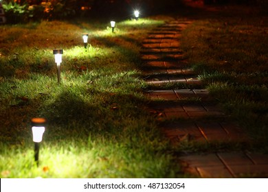 Night garden lights