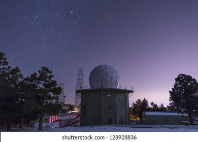 A Defunct AFS Radar Tower Still Stands At Mount Lemmon Observatory Near Tucson, Arizona.  A Remnant Of The Cold War.