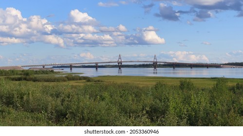 
	Deh Cho Bridge On Mackenzie River		