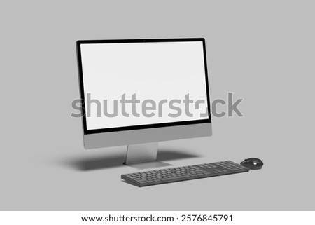 Dekstop Screen Blank Mockup design Modern