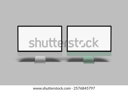 Dekstop Screen Blank Mockup design Modern