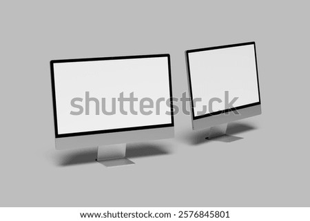 Dekstop Screen Blank Mockup design Modern