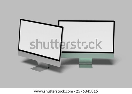 Dekstop Screen Blank Mockup design Modern