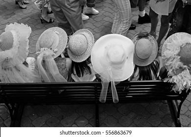 Del Mar, California, USA.  Daughters Celebrating Hat Day During Opening Day At The Del Mar Race Track.