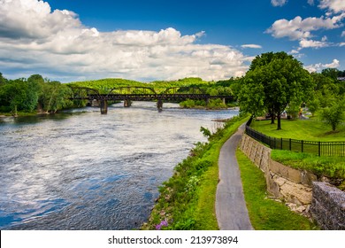 The Delaware River In Easton, Pennsylvania.