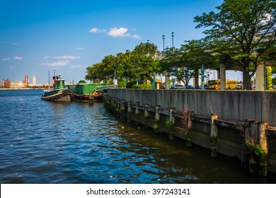 The Delaware River In Philadelphia, Pennsylvania.